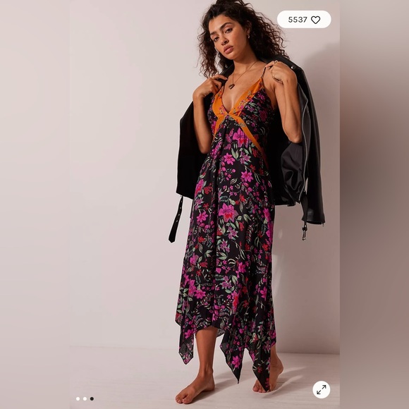 Free People Dresses & Skirts - NWT Free People There She Goes Printed Maxi Slip Dress